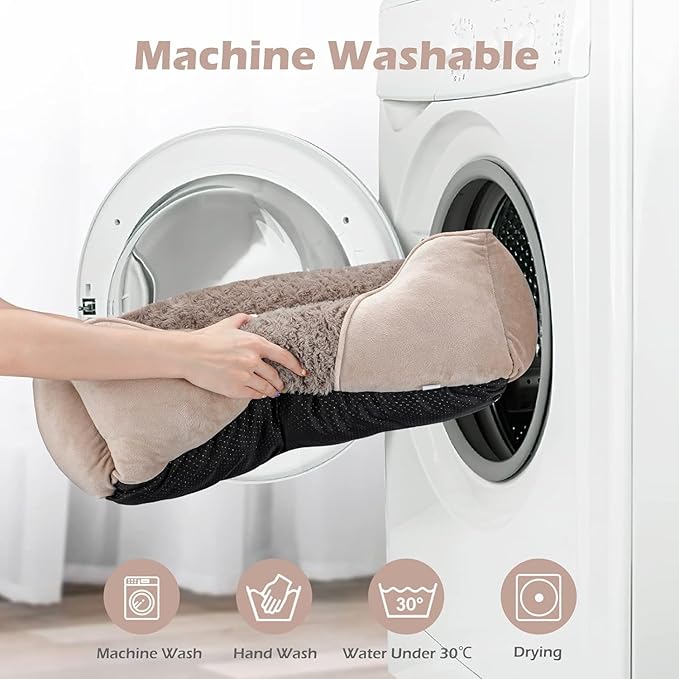 INVENHO Large Dog Bed for Large Medium Small Dogs Rectangle Washable Dog Bed L(30"x24"x9")