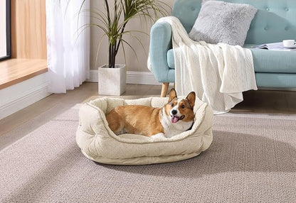 Arlee Cozy Oval Round Cuddler Pet Dog Bed
