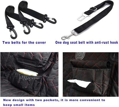 RBSC Home Dog Car Back Seat Cover Waterproof Heavy Duty and Nonslip Car Backseat Cover for Cars