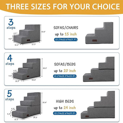 Dog Stairs for Small Dogs 3 Steps