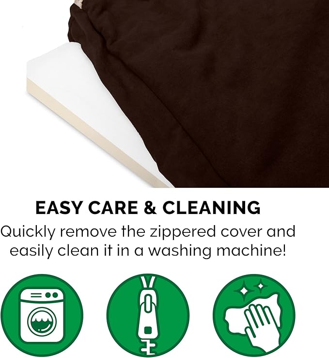 Furhaven Memory Foam Dog Bed for Medium/Small Dogs w/ Removable Washable Cover 35 lbs