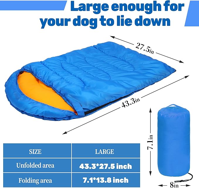 Lifeunion Dog Sleeping Bag with Storage Bag Waterproof