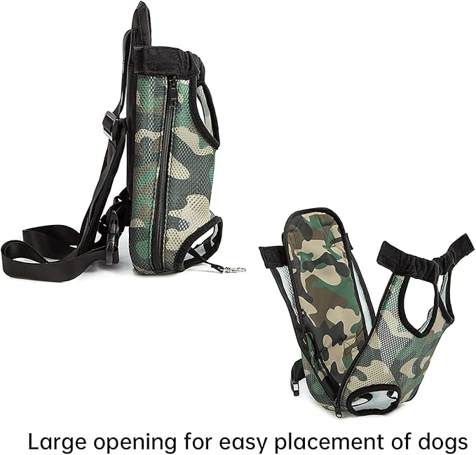 Pet Dog Carrier Backpack Legs Out Adjustable Pet Front Cat Backpack Carrier Travel Bag for Traveling Hiking Camping for Small Medium Dogs Cats Puppies