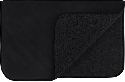 NICETOWN Waterproof Fleece Dog Blanket 50x60, Black
