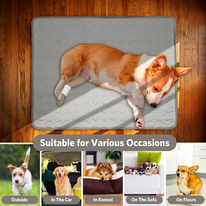SHEJIZE Dog Cooling Mat 28x40inch/70x100cm, Fabric,
