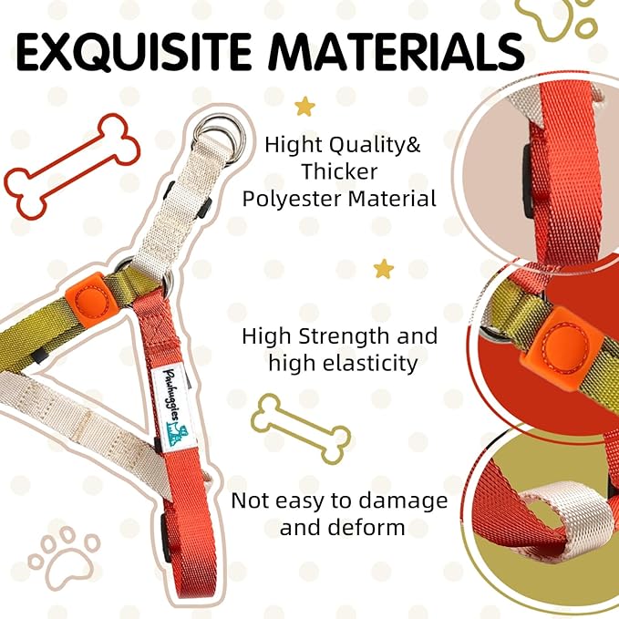 Tri-Color Dog Harness