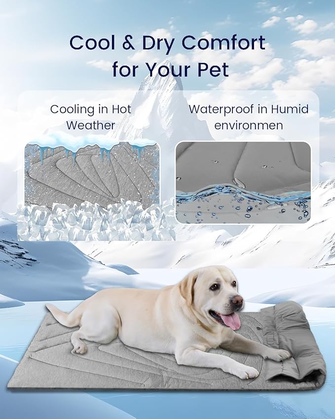 ZonLi Dog Cooling Mat 59" x 40"Extra Large,