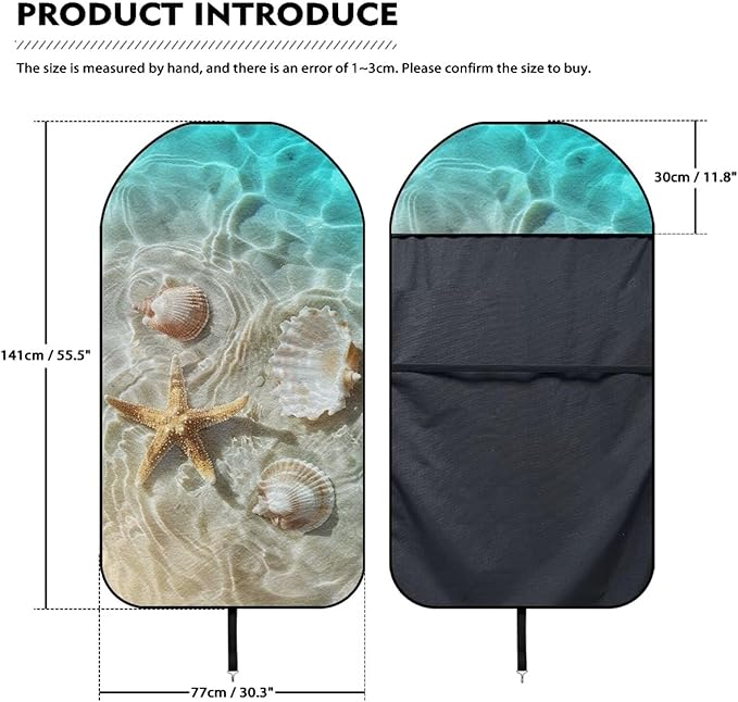 Starfish Waterproof Towel Car Seat Cover Anti-Slip Bucket Seat Protector Washable Car Accessories Decro from Sweat