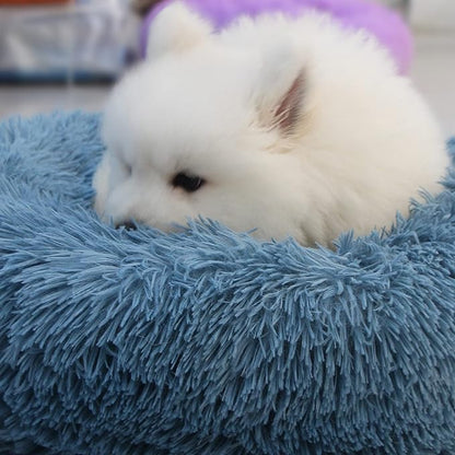 Comfy Calming Dogs Bed for Deep Sleep Small Dogs，19" Round 15 lbs