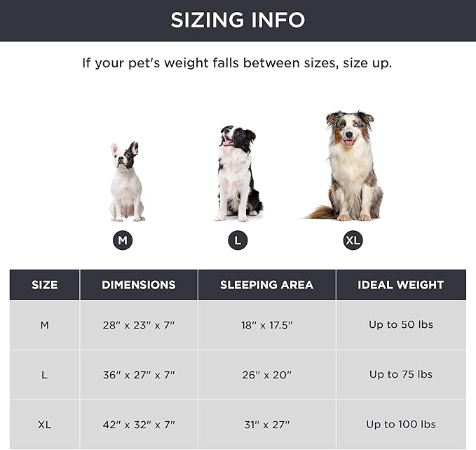 Bedsure Memory Foam Dog Bed for Medium Dogs