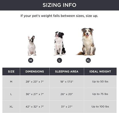 Bedsure Memory Foam Dog Bed for Medium Dogs