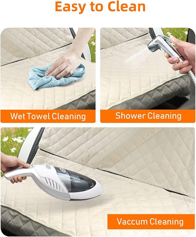 PETICON Waterproof Scratchproof Pet Bench Seat Covers for Cars