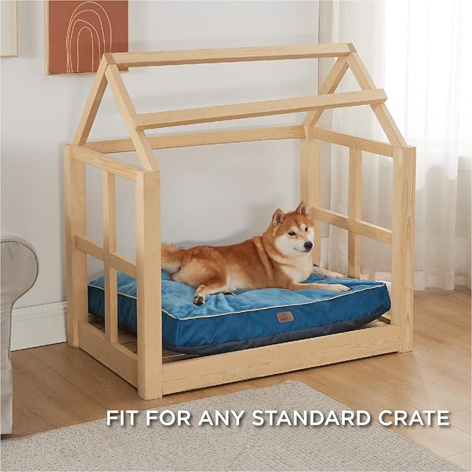 Bedsure Waterproof Dog Beds for Large Dogs 4 inch 75lbs Large