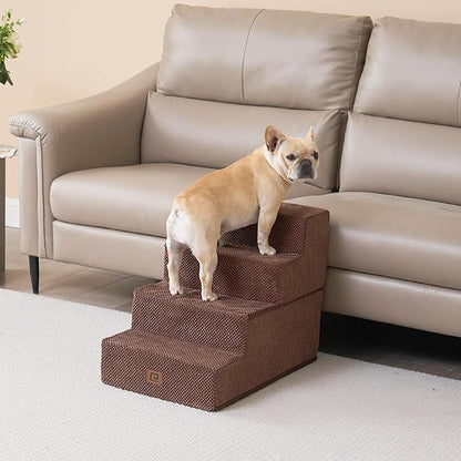 EHEYCIGA Dog Stairs for Bed 18”H 4-Step Dog