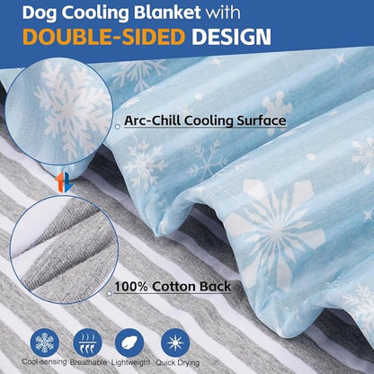 Dog Cooling Blanket Lightweight Self Cooling Blanket Bed