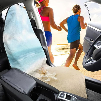 Yewattles Beach Starfish Waterproof Seat Protector for Car
