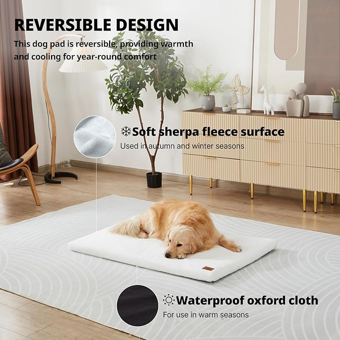 Memory Foam Dog Crate Pad 48-inch Dog