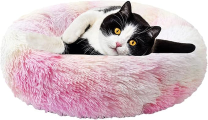Aurako Cat Bed Dog Bed Round Cushion Pet 20" Iridescent