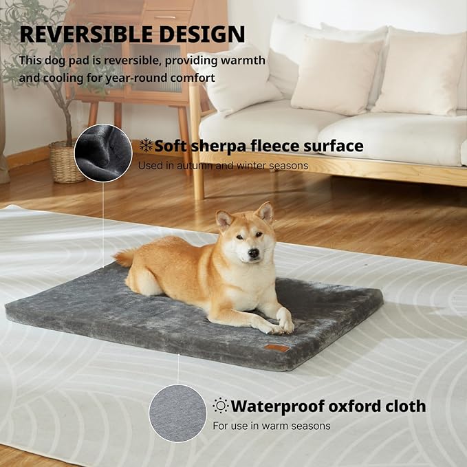 Memory Foam Dog Crate Pad 36-inch Dog