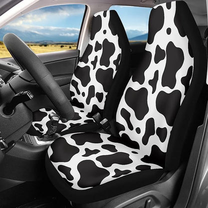Cow Printed Car Seat Cover for Women Men