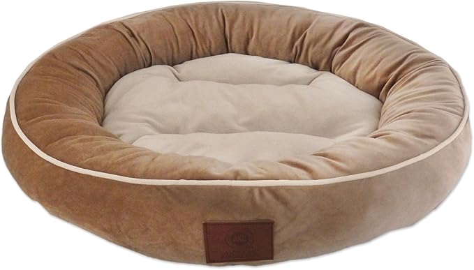 AMERICAN KENNEL CLUB 28-Inch Mink Round Bed