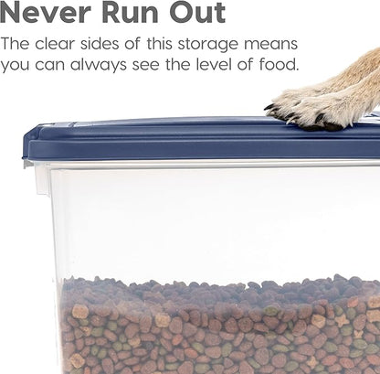 IRIS USA Dog Food Storage Container 30 lbs 11 lbs 2-Cup Scoop,