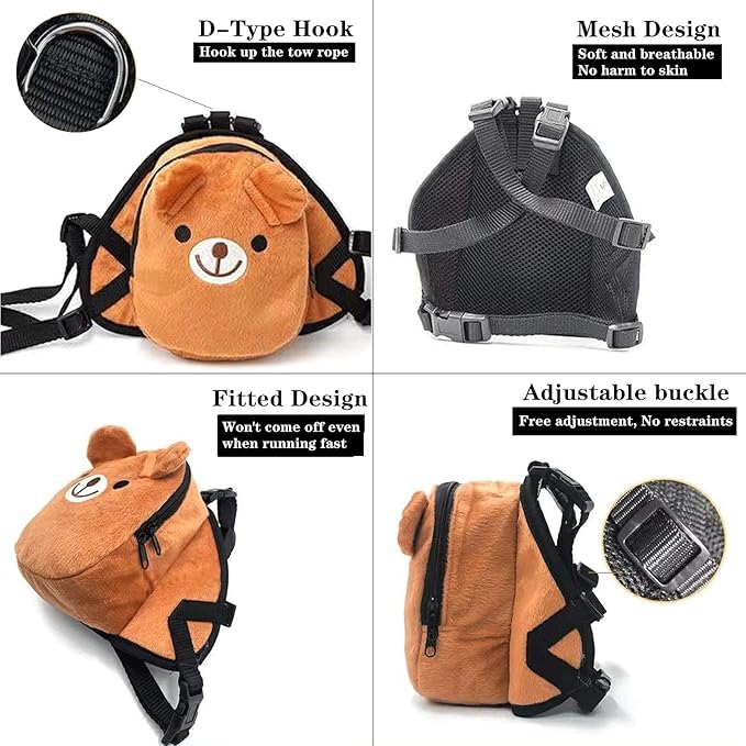 Pet Backpack, Cute Dog Backpack with Adjustable Straps for Small Dogs Cats. Dog Saddle Bags for Outdoor Travel Hiking