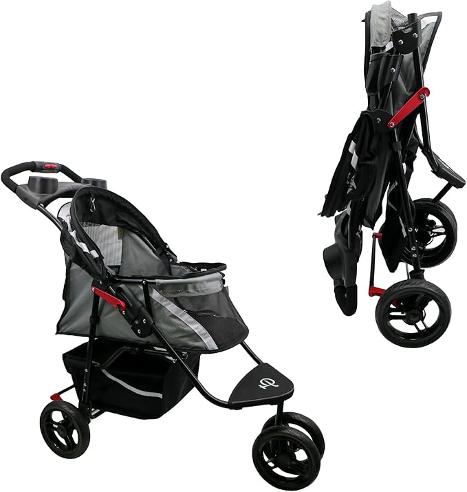 Petique Revolutionary Durable Pet Stroller 55LBS -