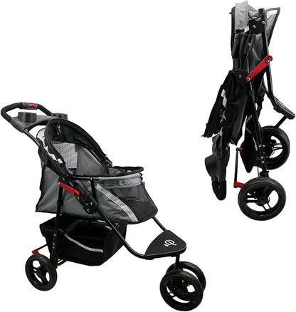 Petique Revolutionary Durable Pet Stroller 55LBS -