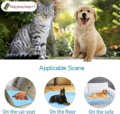 MICROCOSMOS Summer Cooling Mat & Sleeping Pad- Water Absorption Top 28" x 22")