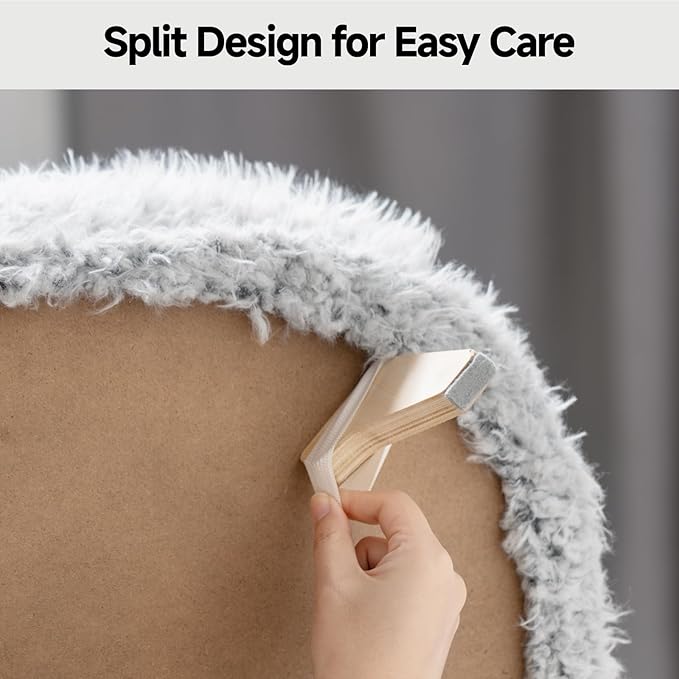 MEWOOFUN Cat Bed with Removable Washable Cover