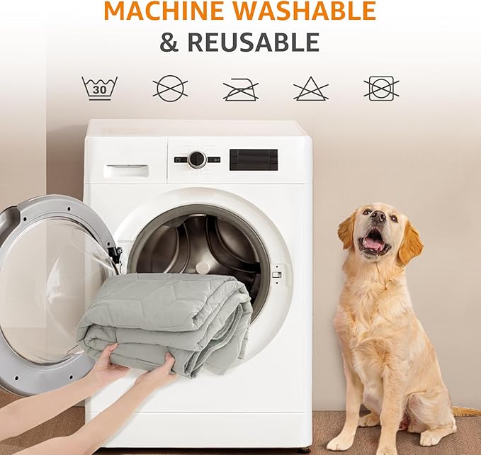 LOOBANI Waterproof Dog Blanket: 2 Pack Washable Pet