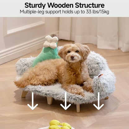 MEWOOFUN Cat Bed with Removable Washable Cover