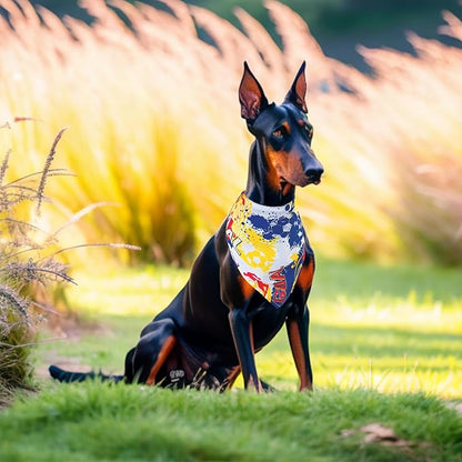 Sports Dog Bandanas for Large Dogs Breed 33 7PCS