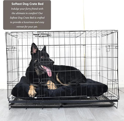 nononfish Dog Crate Bed 48 x 30 for Extra Large Dogs Washable with Anti-Slip Bottom fit Metal Dog Crates or Cages