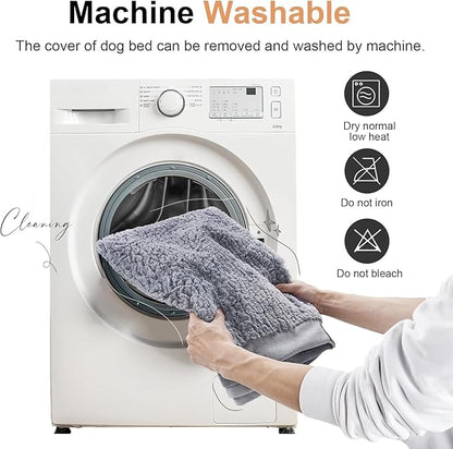 Large Dog Bed Orthopedic Washable: Beds Bolster XL