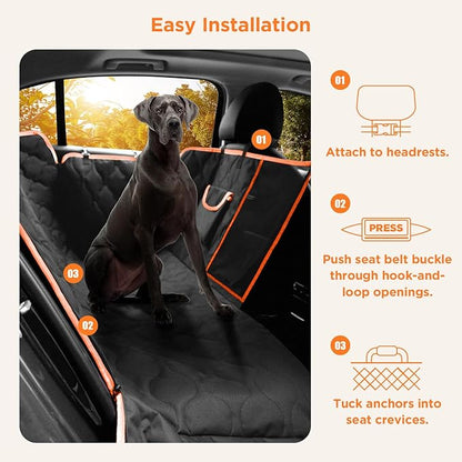Waterproof Dog Car Seat Cover For Back Seat