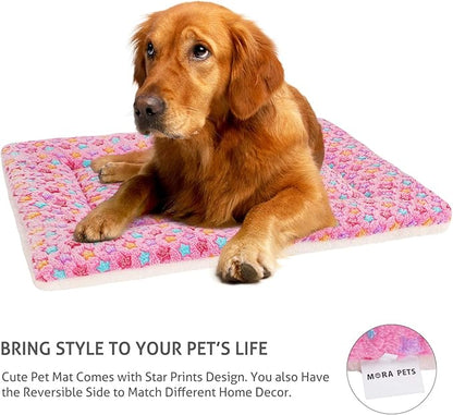Mora Pets Dog Bed Crate Pad Ultra Soft 35 x 22.8 inch