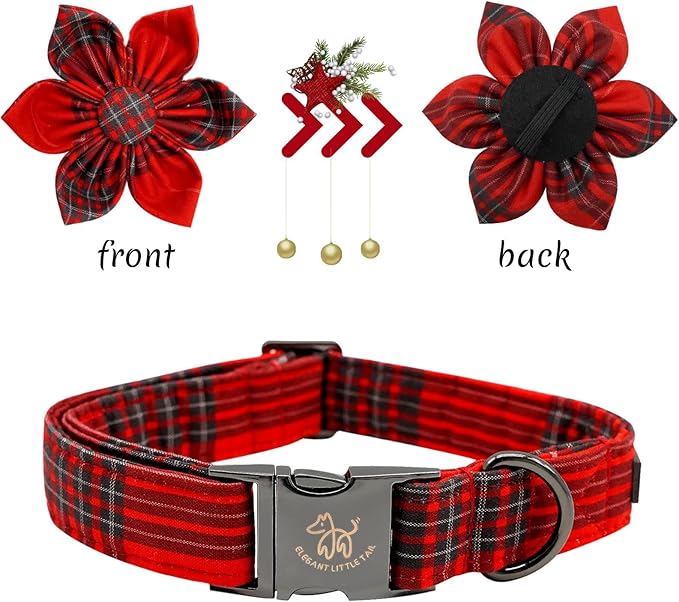 Elegant little tail Dog Collar with Flower