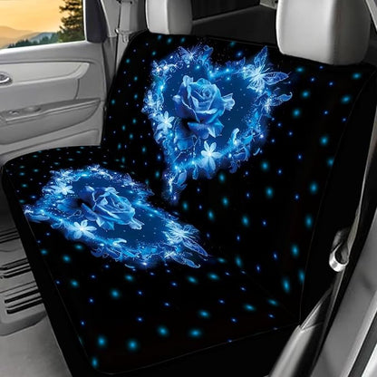 AFPANQZ Blue Rose Full Wrap Car Seat Covers