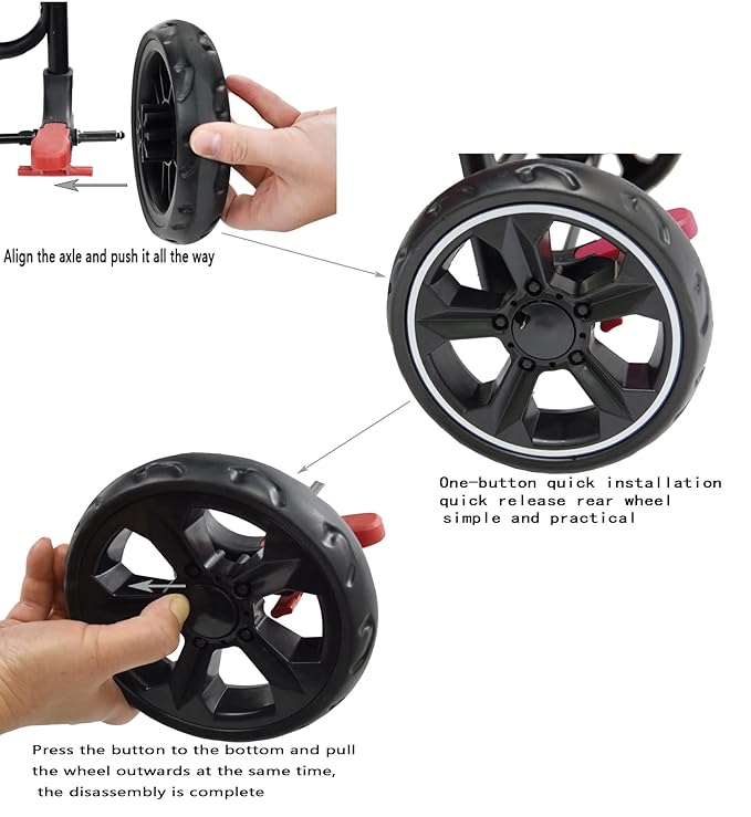 ROODO Escort 3Wheel Dog Stroller Pet Strollers Small