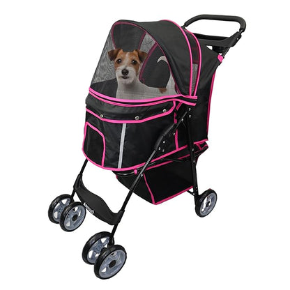 AmorosO 4 Wheels Pet Convenient Stroller