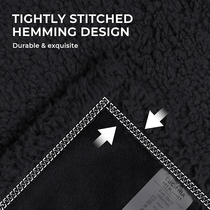 Luciphia Waterproof Blanket for Large Dogs Liquid Proof Small（40" x 28"）