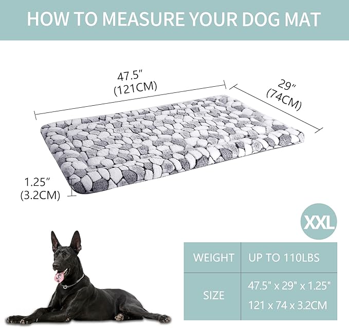 VANKEAN Dog Crate Pad Bed Mat Reversible (Warm & Cool)