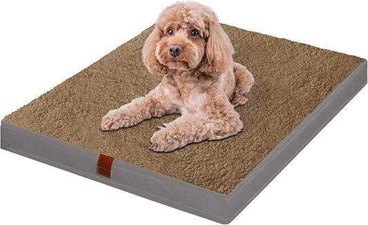 Easy-Going Dog Bed for Small Dogs (20x15x3 in,