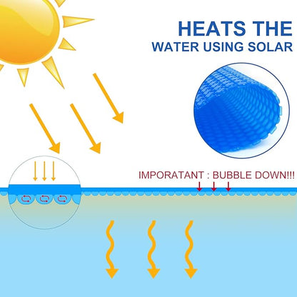 24 Ft Bubble Solar Pool Covers Blankets (24 Foot)