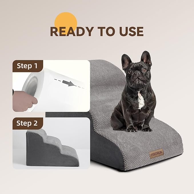 Dog Stairs Ramp for Small Dogs 3-Step Dog 17''