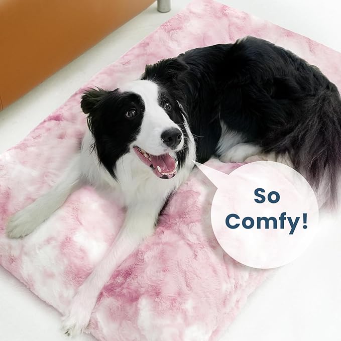 Washable Dog Bed Deluxe Breeds.35 * 23",Pink