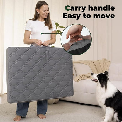 BALANCE Dog Crate Bed，Water-Resistant Orthopedic Dog Beds with Nonskid Bottom