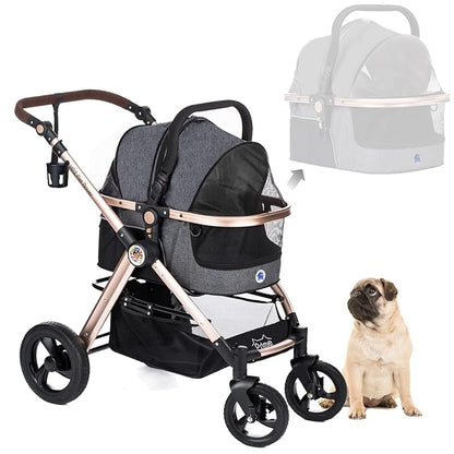 HPZ Pet Rover Prime 3-in-1 Luxury Dog/Cat/Pet Stroller